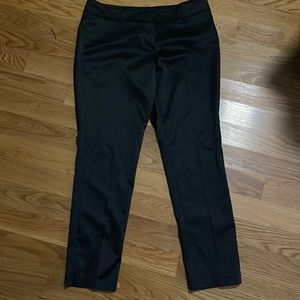 Size 10 skinny black satin dress pants